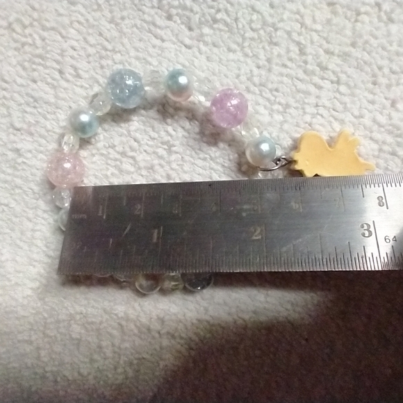 Pastel unicorn stretch bracelet - Picture 2 of 3